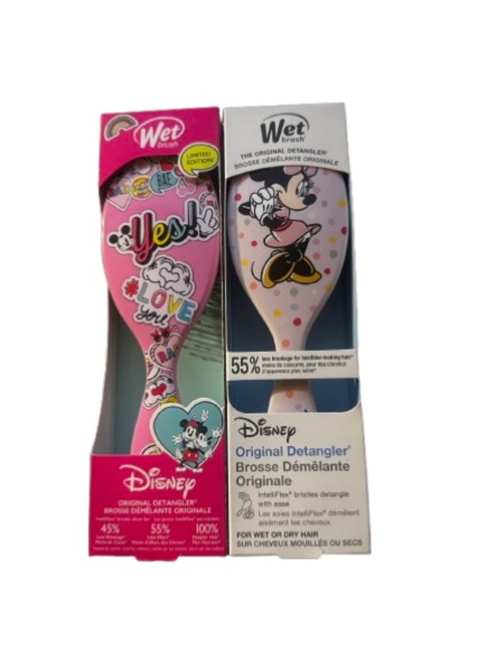Wet Brush Disney Minnie Mouse Pink Original Detangler Hair Brush
